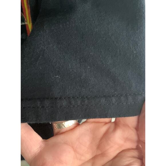 Def Leppard Poison XXX Tesla 2017 Concert Tour Black Tee Shirt Size Large - Picture 5 of 9